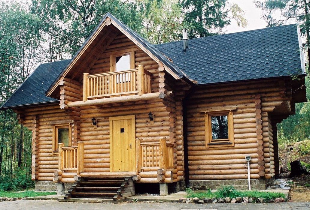 Деревянный дом из круглого бревна
