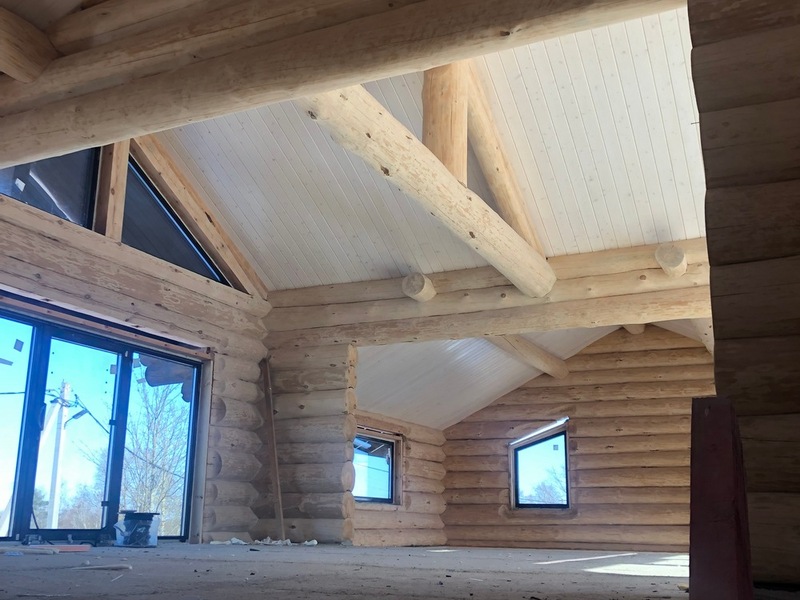 Деревянный второй этаж внутри