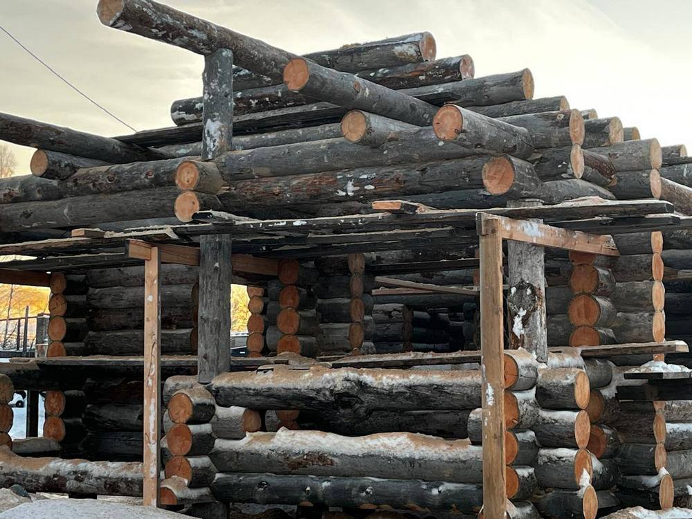 Строительство бани из сосны кело