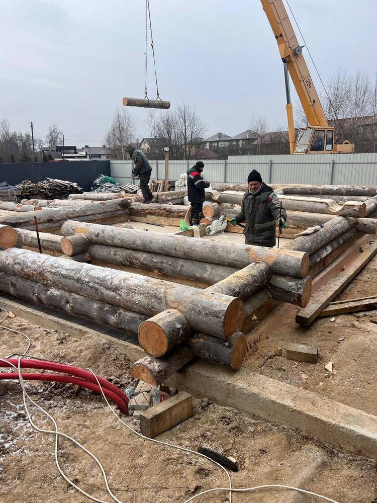 Строительство бани из сосны кело