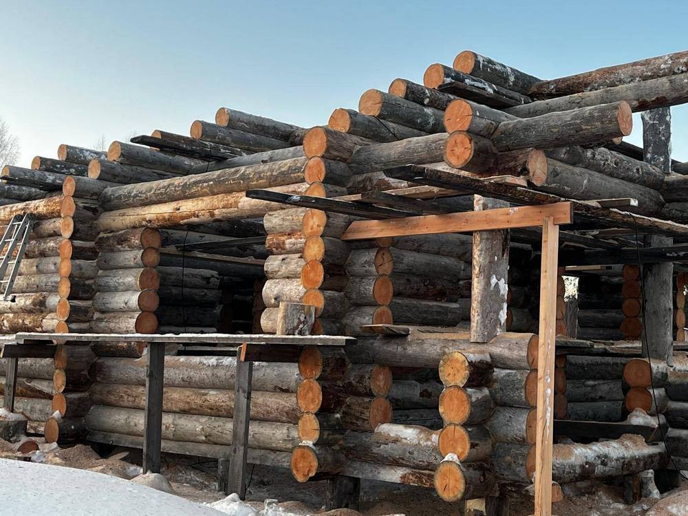 Строительство бани из сосны кело