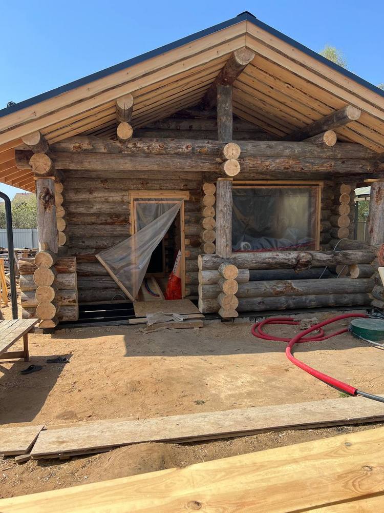 Баня из бревна от производителя