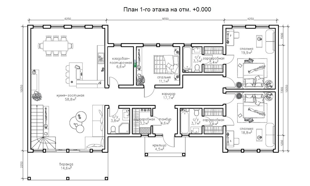 Индивидуальный проект деревянного дома