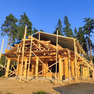 Изготовление кровли в условиях непогоды